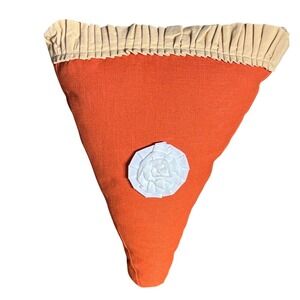 Celebrate Together Slice of Pumpkin Pie Throw Pillow Accent Decor 16" NEW